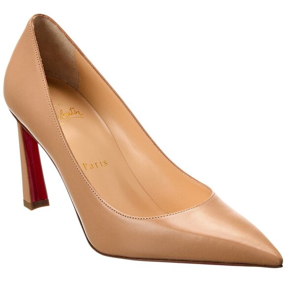 NIB Christian Louboutin Condora Nude 85 Leather Pump, EU 39, #1230562, Retired - Picture 1 of 14